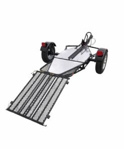 Alternative view of Alpha Sport Single Ride-Up Folding Motorcycle Trailer