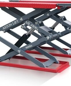 Aston 9000lbs Ultra-Thin Car Auto Scissor Lift Full Rise ***Electric Lock Release*** Hoist 220V ASL-FR9022