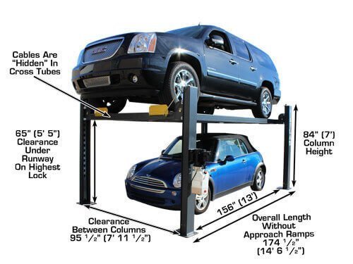 Atlas 408SL Super Deluxe 4-Post Lift - Image 2