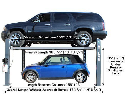 Atlas 408SL Super Deluxe 4-Post Lift - Image 3