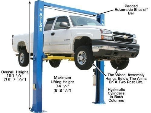 Atlas OHX10000X 10,000 lb Extra Tall 2-Post Lift - Image 3