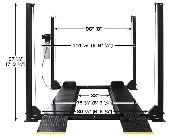 Atlas Apex8 ALI Certified 8,000 lbs 4 Post Lift - Image 6