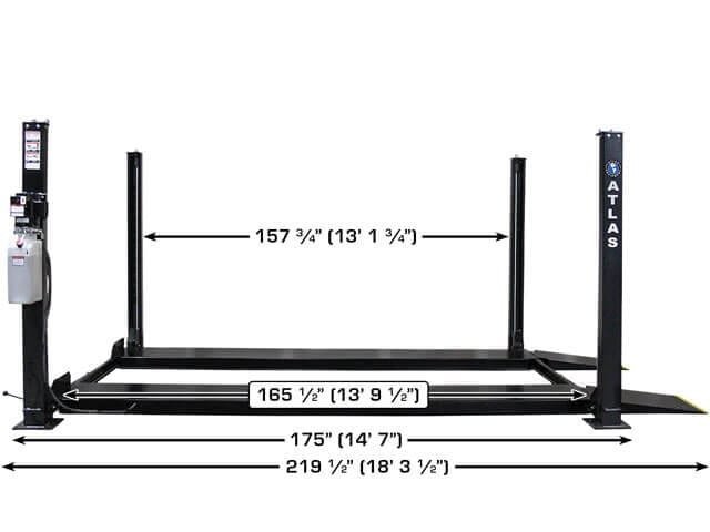 Atlas Apex8 ALI Certified 8,000 lbs 4 Post Lift - Image 7