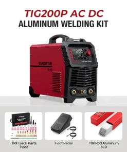 Arccaptain TIG200P AC DC Multi Process Pulse TIG Aluminum Welding Kit