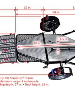 Go! Series Single Rail Ride-Up Folding Motorcycle Trailer - Image 12