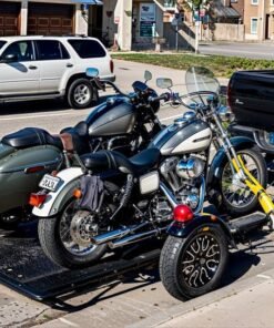 Trinity MT3 Motorcycle Trailer Stand, Store or Roll Ride-Up 3-Rail - Image 23