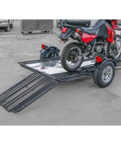 Trinity MT3 Motorcycle Trailer Stand, Store or Roll Ride-Up 3-Rail - Image 37
