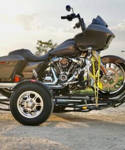 Alpha Sport Single Ride-Up Folding Motorcycle Trailer - Image 4