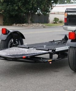 Alpha Sport Single Ride-Up Folding Motorcycle Trailer - Image 5