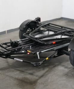 Alpha Sport Single Ride-Up Folding Motorcycle Trailer - Image 7