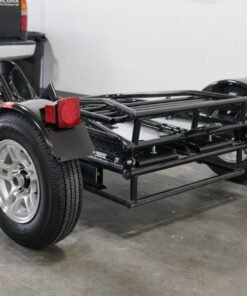 Alpha Sport Single Ride-Up Folding Motorcycle Trailer - Image 8