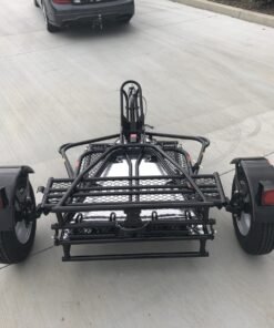 Alpha Sport Single Ride-Up Folding Motorcycle Trailer - Image 3