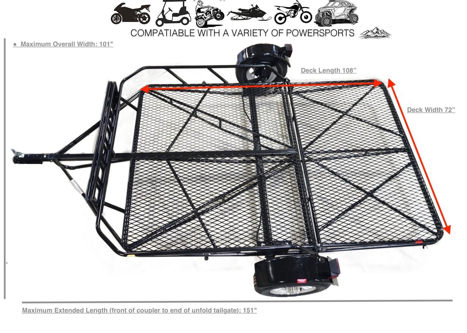 6’x9′ Utility Foldable Trailer - Image 29