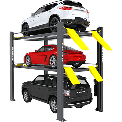 HD-973PX (5175267) 9,000 and 7,000 Lb. Capacity / Tri-Level Parking Lift / Extended / High Lift / SPECIAL ORDER / PATENT PENDING