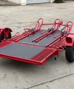 Trinity MT3 Motorcycle Trailer Stand, Store or Roll Ride-Up 3-Rail - Image 13