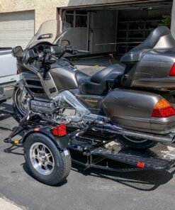 Alpha Sport Single Ride-Up Folding Motorcycle Trailer - Image 18