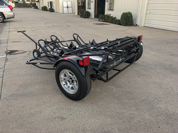 Trinity MT3 Motorcycle Trailer Stand, Store or Roll Ride-Up 3-Rail - Image 16