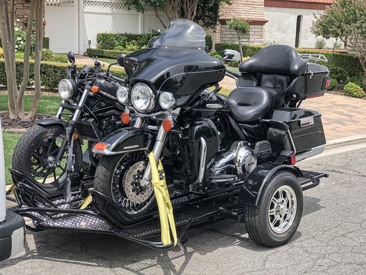 Trinity MT3 Motorcycle Trailer Stand, Store or Roll Ride-Up 3-Rail - Image 14