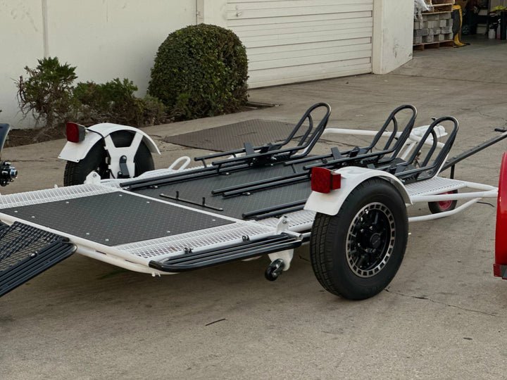 Trinity MT3 Motorcycle Trailer Stand, Store or Roll Ride-Up 3-Rail - Image 19