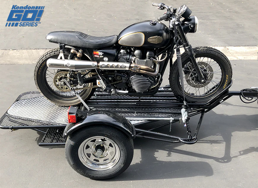 Go! Series Single Rail Ride-Up Folding Motorcycle Trailer - Image 20