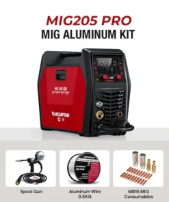 Arccaptain MIG205 Pro Gas MIG Welder Stainless Steel Multi Process Machine MIG Aluminum Kit