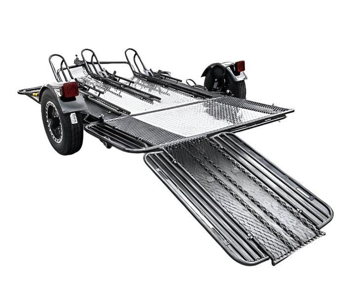 Trinity MT3 Motorcycle Trailer Stand, Store or Roll Ride-Up 3-Rail - Image 27