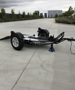 Alpha Sport Single Ride-Up Folding Motorcycle Trailer - Image 25