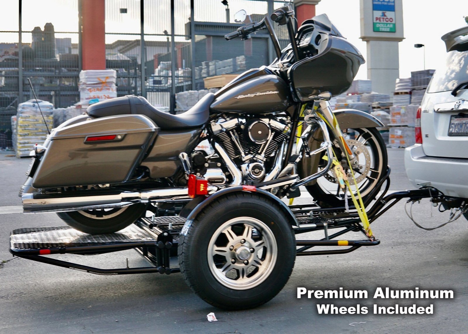 Alpha Sport Single Ride-Up Folding Motorcycle Trailer - Image 26
