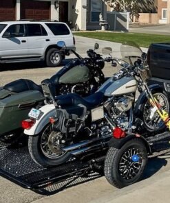 Trinity MT3 Motorcycle Trailer Stand, Store or Roll Ride-Up 3-Rail - Image 25