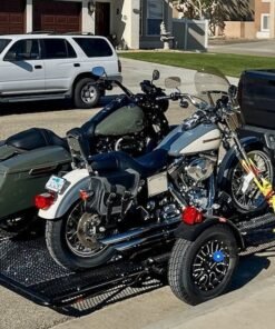 Trinity MT3 Motorcycle Trailer Stand, Store or Roll Ride-Up 3-Rail - Image 26