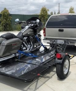Trinity MT3 Motorcycle Trailer Stand, Store or Roll Ride-Up 3-Rail - Image 11
