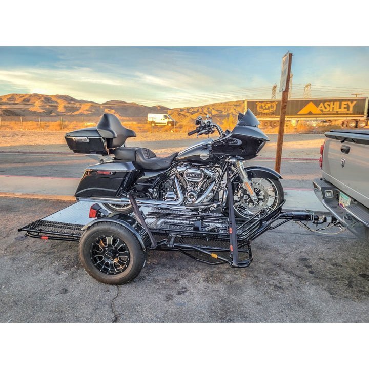 Trinity MT3 Motorcycle Trailer Stand, Store or Roll Ride-Up 3-Rail - Image 33