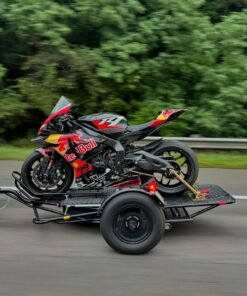 Alpha Sport Single Ride-Up Folding Motorcycle Trailer - Image 30