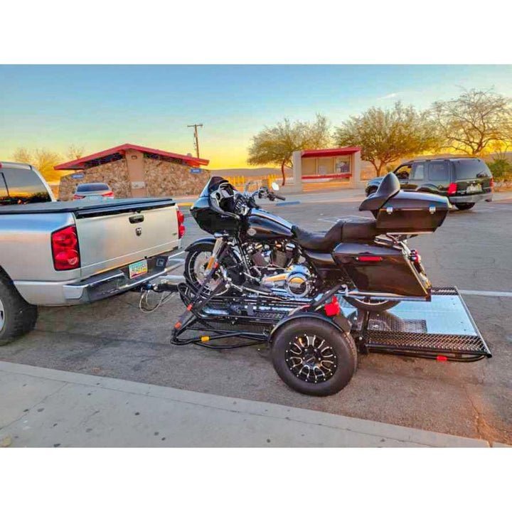 Trinity MT3 Motorcycle Trailer Stand, Store or Roll Ride-Up 3-Rail - Image 36