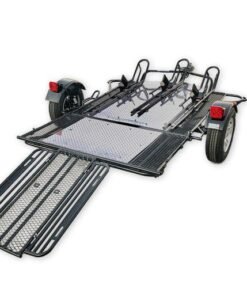 Trinity MT3 Motorcycle Trailer Stand, Store or Roll Ride-Up 3-Rail - Image 12