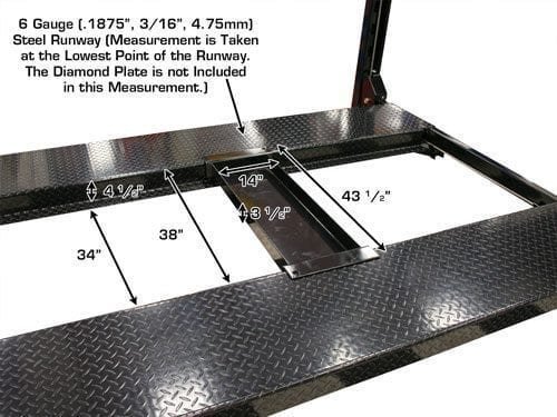 Atlas Garage PRO8000EXT-L 8,000 lb + RJ35 Sliding Jacks Combo 4-Post Lift - Image 11