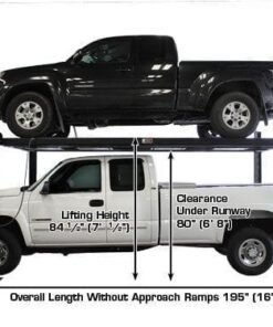 Atlas Garage PRO8000EXT-L 8,000 lb + RJ35 Sliding Jacks Combo 4-Post Lift - Image 4