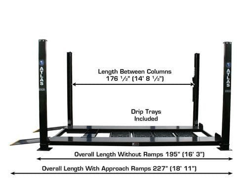 Atlas Garage PRO8000EXT-L 8,000 lb + RJ35 Sliding Jacks Combo 4-Post Lift - Image 9