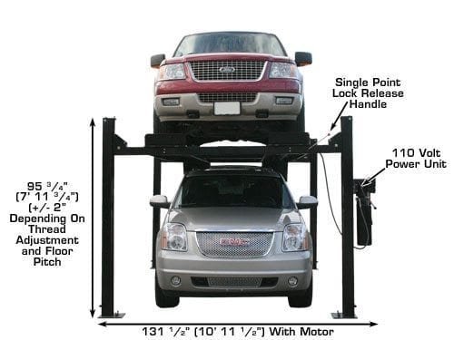 Atlas Garage PRO9000 9,000 lb 4-Post Lif - Image 5