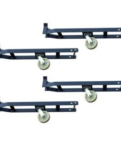 Alternative view of Heavy-duty Wheel kit for 4-post parking lift — set of four wheels and mounting hardware to make your lift mobile. Compatible with most 4-post parking lifts.