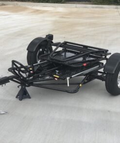 Alpha Sport Single Ride-Up Folding Motorcycle Trailer - Image 16