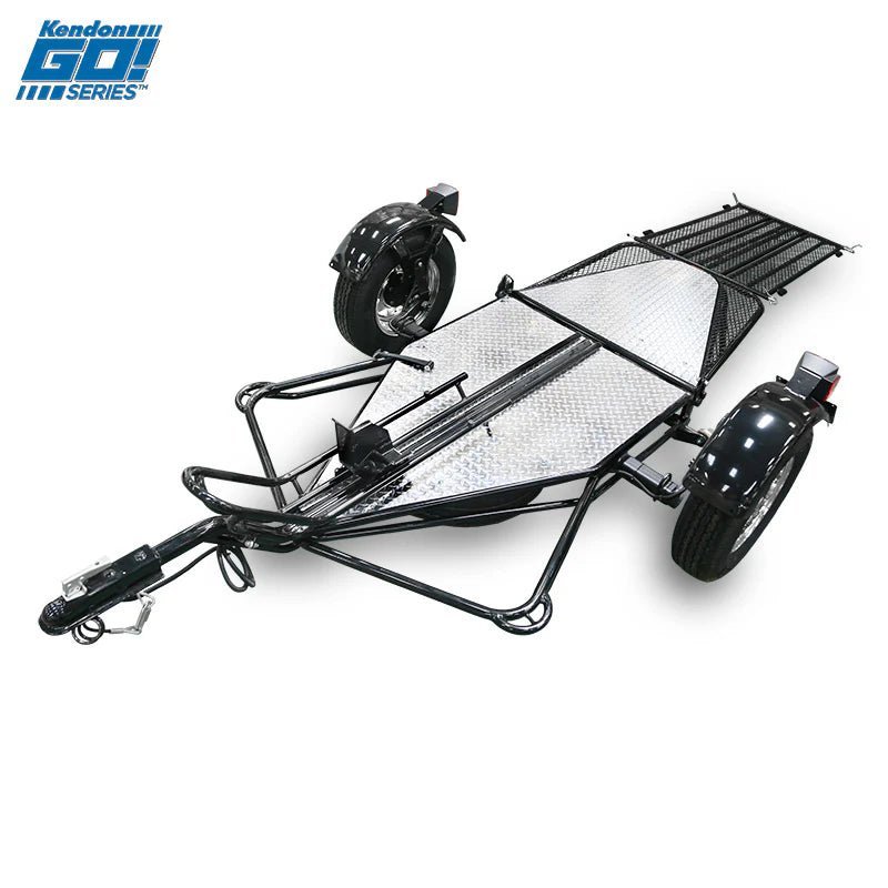 Go! Series Single Rail Ride-Up Folding Motorcycle Trailer - Image 19
