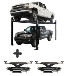 Atlas Garage PRO8000EXT-L 8,000 lb + RJ35 Sliding Jacks Combo 4-Post Lift