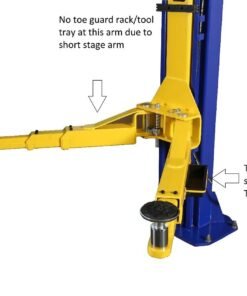 Alternative view of 10,000LB 2-Post Floor Plate Heavy Duty Car Lift with 3 Year Warranty – HW-10KBP-A