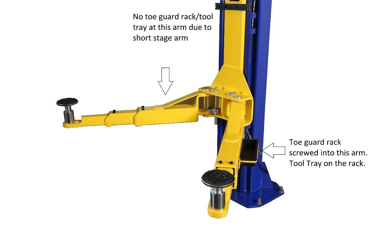 10,000LB 2-Post Floor Plate Heavy Duty Car Lift with 3 Year Warranty – HW-10KBP-A - Image 2