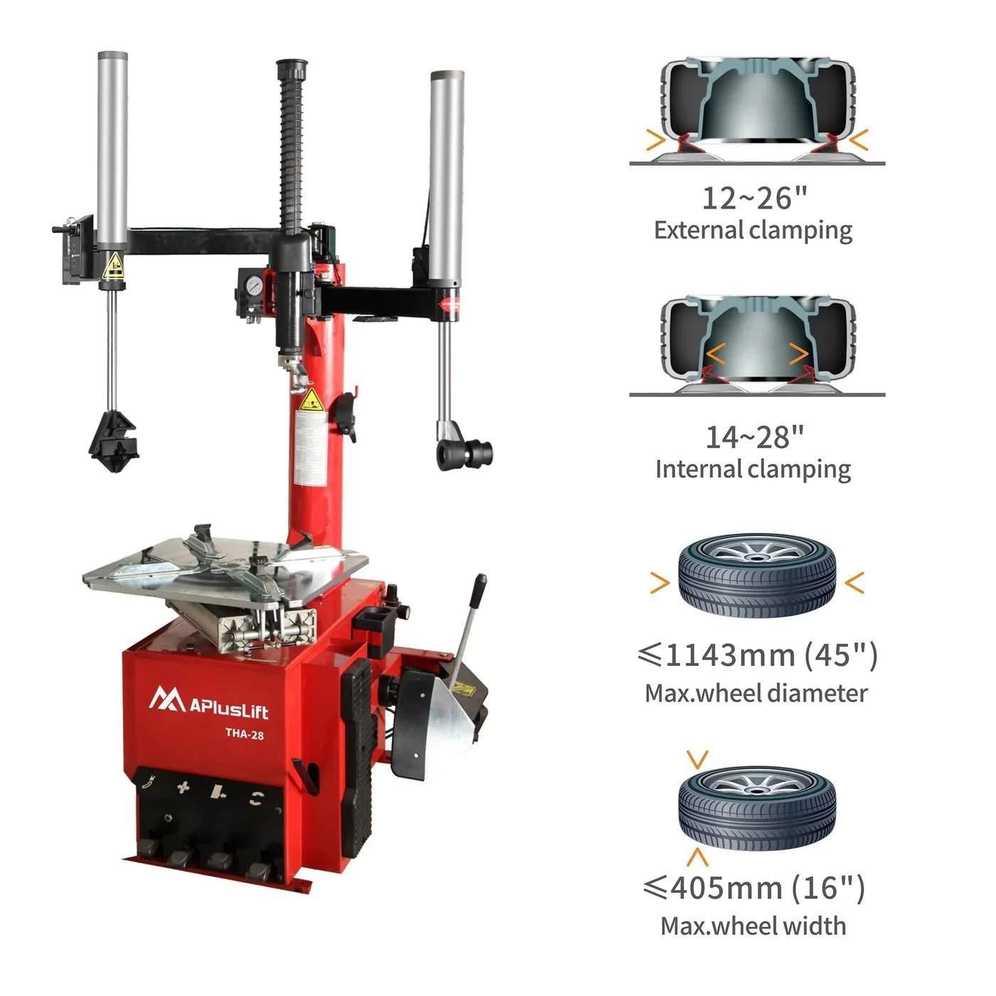 THA-28 Tire Wheel Changer and WBS-500 Tire Wheel Balancer Combo - Image 2