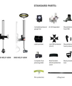 THA-28 Tire Wheel Changer and WBS-500 Tire Wheel Balancer Combo - Image 3