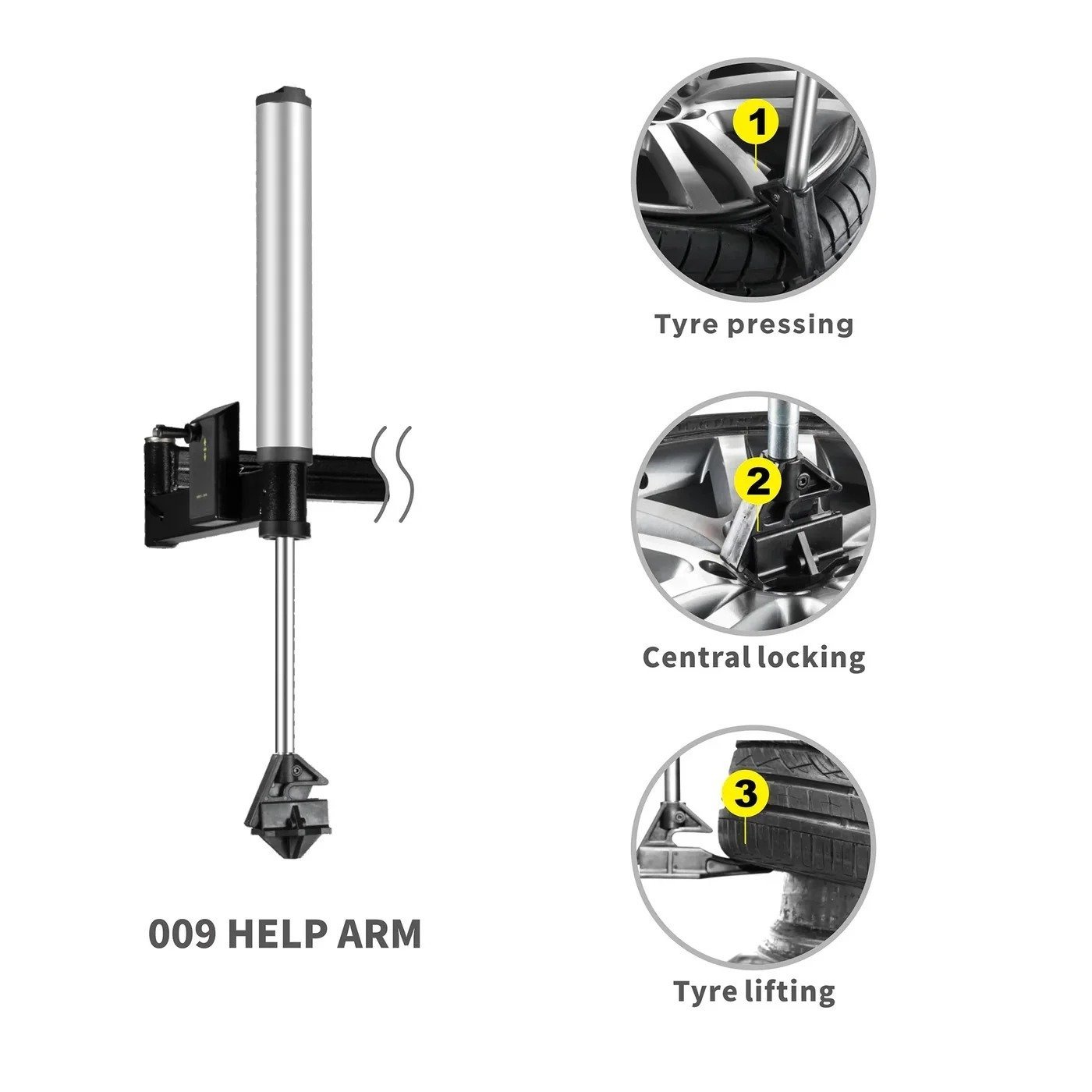 THA-28 Tire Wheel Changer and WBS-500 Tire Wheel Balancer Combo - Image 5