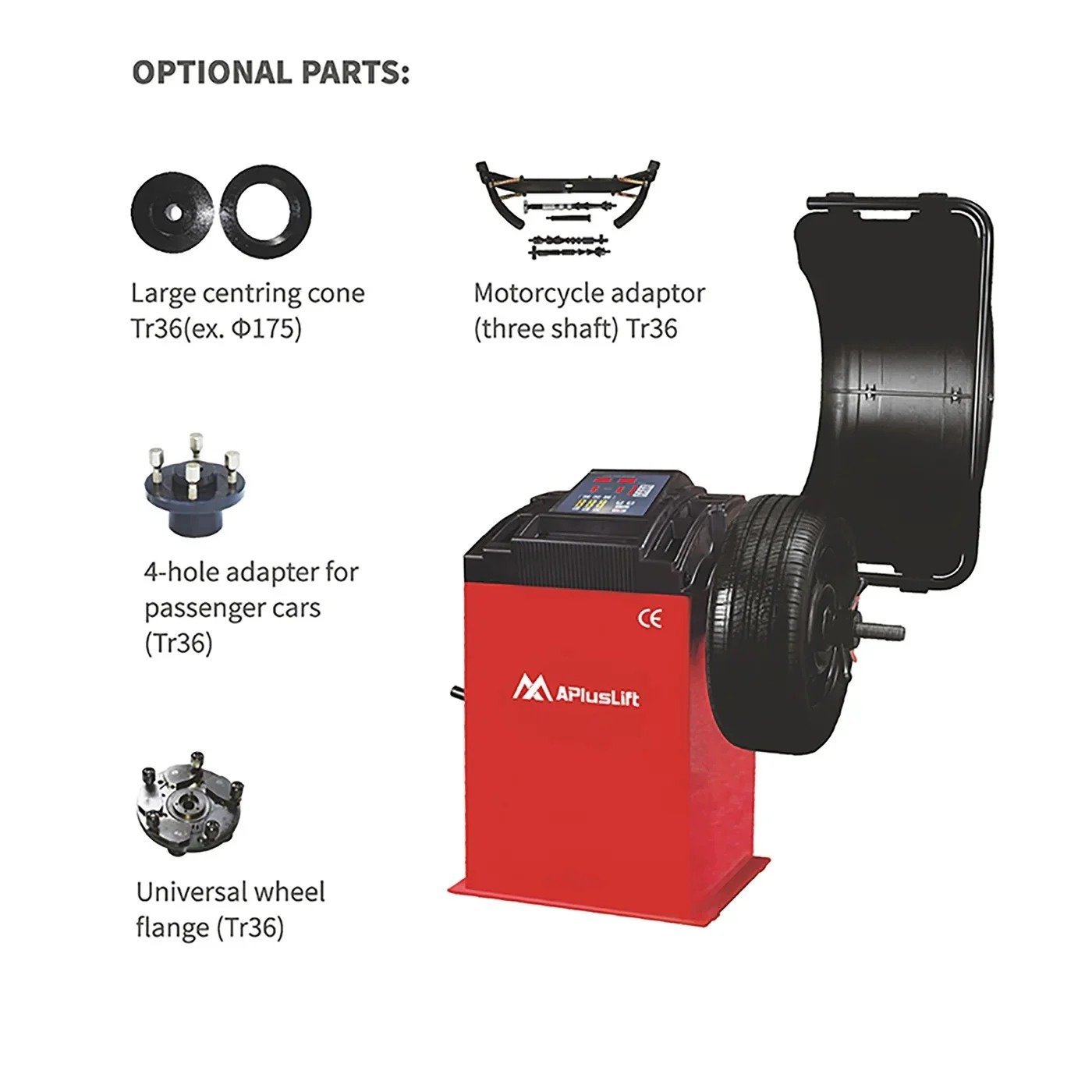 THA-28 Tire Wheel Changer and WBS-500 Tire Wheel Balancer Combo - Image 13