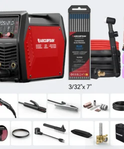 Arccaptain MIG205 Pro Gas MIG Welder Stainless Steel Multi Process Machine TIG Essentials Kit